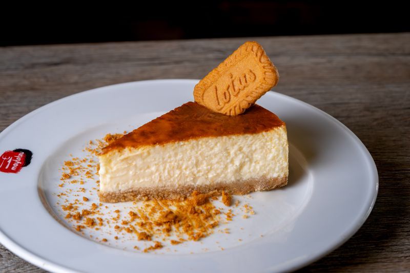 Lotus Cheesecake Slice